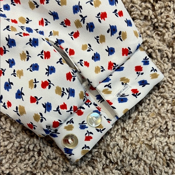 Pins & Needles White Floral Button Down Shirt - Picture 7 of 7